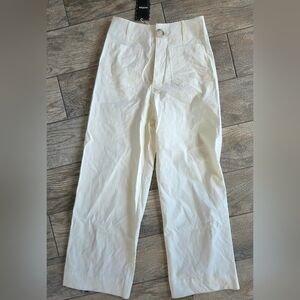 Nwt Wideleg White Womens Dress Pants Sz 26 2 Trousers